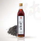【真老麻油】 冷壓純黑麻油 500ml 一入 黑 芝麻 油 胡麻油  黑芝麻 溫補 冬季 三峽
