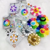 (店+)【村上隆】Takashi Murakami 村上隆 KaiKai KiKi胸針 太陽花 小花 彩虹 鑰匙圈 花朵別針 DOT聚點