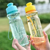 洛陽牡丹 戶外大容量運動水杯 彩色透明PET冷水杯太空水瓶廣告杯禮品塑膠杯