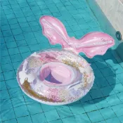 【臺灣-出貨】蝴蝶游泳圈兒童成人加厚網紅救生圈浮圈女童腋下圈海灘游泳池拍照TIAN5