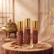 (店+)【鼎曨沉檀香】印度御藏老山精油 滾珠瓶 3瓶組｜共30ml (印度原裝進口 檀香精油 天然香氛精油 擴香精油 香薰精油 木質調精油)