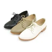 【MATERIAL 瑪特麗歐】TG52413  加大尺碼25.5-27  女鞋 休閒鞋 MIT簡約綁帶牛津鞋(休閒鞋)