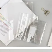 熱銷免運🔥透明書衣高清a5手賬本保護套b5國譽書套pvc防水防塵耐磨錦一手賬