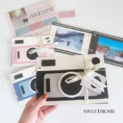 [🔺現貨] 隨貨附發票▶Sweet Home－復古相機底片造型手工書＊活頁式回憶相本－生日卡片 情侶卡片情人節禮物