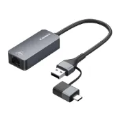 (店+)Kamera KA-AC2.5G USB3.0 轉 RJ45 2.5G 二合一外接網路卡 USB轉RJ45
