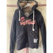 正品ROOTS 內刷毛 連帽黑色保暖外套XS🧥二手外套24H快速出貨