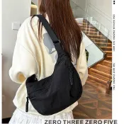 休閒PARK餃子包包單肩2024百搭新款包包女通勤學生斜挎輕便【優品五金鋪】
