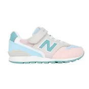NEWBALANCE 996 女中童休閒運動鞋-WIDE-魔鬼氈 寬楦 NB Y9965B0 灰水藍粉綠