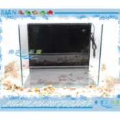 【魚店亂亂賣】ISTA超白背濾缸45cm附馬達+濾材+玻璃上蓋45x35x36cm(1.5尺玻璃缸)一尺半開放缸