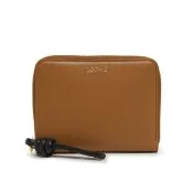 【LOEWE 羅威】Knot Compact Zip 納帕小牛皮 繩結環繞式 拉鍊 卡夾 皮夾 短夾 橡木色 黑色 CEM1CWZX01