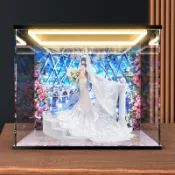 壓克力展示盒 場景展示盒 一體式 場景收納 亞克力回燈防塵罩適用APEX-TOYS 碧藍航線 花園 新澤西 白雪之儀