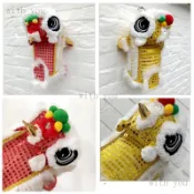  舞龍舞獅寵物服裝 獅子頭 貓狗變身裝 醒獅 貓仔狗仔新年衣服w&y