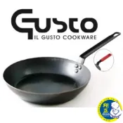 Gusto 義大利鐵鍋 平底鍋｜20–32cm｜1.5mm厚｜專業餐飲用 煎炒鍋 不沾養鍋款