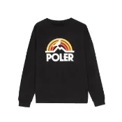 【POLER STUFF】PIGEON RAINBOW CREW 長袖上衣(STAPLE 聯名款 / 黑色)