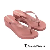 Ipanema-特殊紋厚底人字拖鞋-藕粉