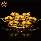 七星圓盤供奉燈座 長明燈座 佛前供奉蠟燭燈 酥油燈 佛堂燭臺 合金燈架 神明燈 供佛燈具 平安燈 光明燈 不鏽鋼底座