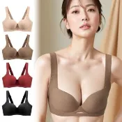 【enac 依奈川】● 3件組 立體壓紋U型美背無鋼圈內衣/透氣/涼感/女內著/無痕內衣(隨機)