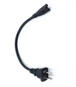 ·高品質安全耐用| 超短筆記本電源線 2兩插頭 三孔梅花電腦電源適配器 米老鼠線短30公分