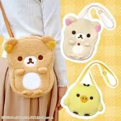 Baby Outdoor Gear 拉拉熊絨毛造型斜背包/懶懶熊刺繡側背包/小白熊絨毛玩偶包/小黃雞手機包斜挎包/單肩包