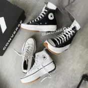 (店+)【CONVERSE】【Sharkhead】現貨 Converse Run Star Hike 鋸齒鞋 厚底 增高 黑白 JW 166800C