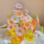 桃園出貨_ 小雛菊 ins風假花仿真花 5頭荷蘭菊 洋甘菊 非洲菊 波斯菊 寫真拍攝道具