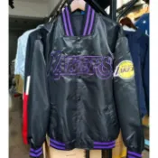 LAKERS 湖人隊 OVERSIZES 棒球外套 夾克 嘻哈 饒舌 尺寸：M~XXL