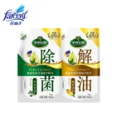 【蝦皮直營】茶樹莊園 雙效蔬果食器洗滌液洗碗精補充包700g-草本萃淨/酵素油切
