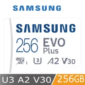 【全聯線上購】【SAMSUNG 三星】EVO PLUS microSDXC 256GB 記憶卡(平行輸入)