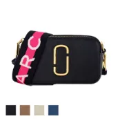 MARC JACOBS SNAPSHOT系列接色大logo牛皮單肩斜跨斜背包 小相機包M0014146【 菲尼斯 國際精品 ★初秋極享】 女神手袋