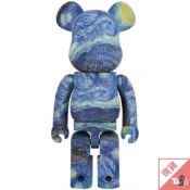 （現貨）BEARBRICK 庫柏力克熊 梵谷 星空 日本境內限定 1000% 正版 大娃 公仔 送禮 藝術 經典玩具有毒
