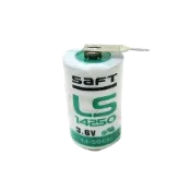 SAFT LS-14250T 帶PIN腳 一次性鋰電池 3.6V 1100mAh 1/2AA size