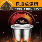 【滑嫩不柴】多尺寸316不鏽鋼蒸蛋碗 280ml 440ml 530ml電鍋蒸碗 蒸碗 湯碗 副食品碗(食品級蒸蛋碗)