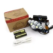 【MASTER】頭燈強光 充電 釣魚頭燈 led遠射 工作燈 礦燈帽燈 夜跑 維修燈 618-T076(頭戴式 手電筒 LED頭燈)