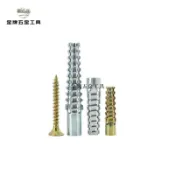 金牌五金工具 廠家直銷藍白鋅鋸齒壁虎金屬膨脹管批發M5-M10彩鋅壁虎帶刺膨脹管【直接下單不發貨】