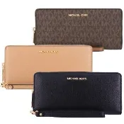 【Michael Kors】JET SET TRAVEL系列 16卡 多功能 卡王 手鍊 拉鍊 大長夾 手拿包 (多色任選)