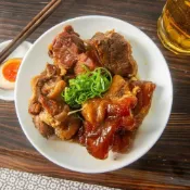 (店+)【全國麗園】老滷牛筋300g 上等牛筋 熟食 即食料理 冷凍料理包 冷凍調理包(滷牛筋 滷味 小菜)