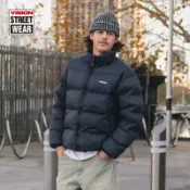 VISION STREET WEAR Teflon科技三防90鴨絨短款麵包羽絨衣 男女同款 V254NL9007