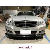 蔓森✌適用BENZ E-CLASS W212 競速版 水轉印卡夢紋 前下巴 前鏟 前定風翼 前擾流板 下擾流板 ✌88