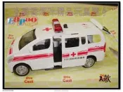 ∮喬喬媽咪精品玩具屋∮迴力＆合金車-有聲光白色119救護車~最新轎車版#1069B【特價中】