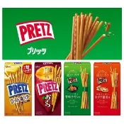 (特價)【江戶物語】 glico 固力果 PRETZ 系列 餅乾棒 盒裝 2袋入 餅乾脆棒 百力滋 普立茲棒 日本原裝進口