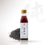 【真老麻油】 冷壓純黑麻油 200ml 一入  黑 芝麻 油 胡麻油  黑芝麻 溫補 冬季 三峽