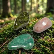 🍀自然符碼3 (符山石+鉻綠玉髓+草莓牛奶石英)