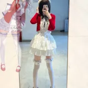 【限時特價】路人女主的養成方法 cos服  加藤惠日常 白連衣裙 約會裝 cosplay服裝