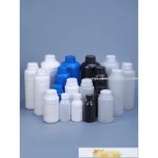 滿280元出貨 塑料桶 密封桶 加厚500ml樣品液體黑色避光密封分裝瓶1L升公斤毫升pe色精塑料瓶