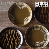 現貨 日本製 Rikizo 復古工藝 民族風餐具 陶瓷餐盤 16.5cm 盤子 甜點盤 圓盤 陶瓷盤 美濃燒 碗盤器皿