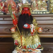 免運 12寸香樟木雕神像武財神關聖帝君關帝爺家用室內供奉閩南擺件高度 銘星商行