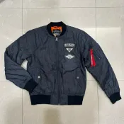 EDWIN 愛德恩 DENIM雙面 MA-1 飛行外套｜鋪棉 浮羽織科技保暖｜男款 單寧S｜保暖防風飛行外套