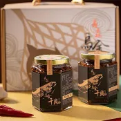 晶鱻烏金 烏金干貝醬2瓶裝 附贈禮盒包裝