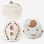【紀錄成長】天然木製兒童乳牙保存盒(乳牙盒 臍帶保存 寶寶 胎毛 紀念盒 彌月 生日 牙齒盒 收藏盒 嬰兒)