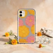 【強化玻璃 iPhone 手機殼】萬壽菊